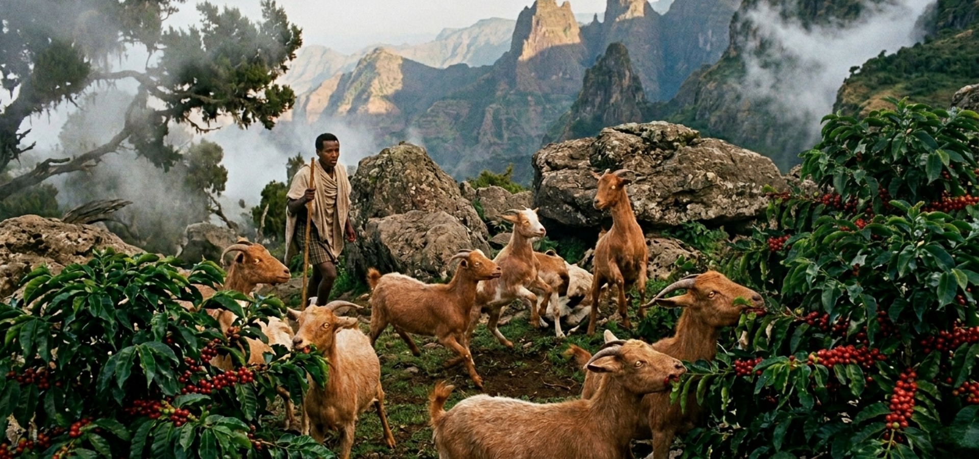 The legend of Kaldi and the origin of coffee in Ethiopia